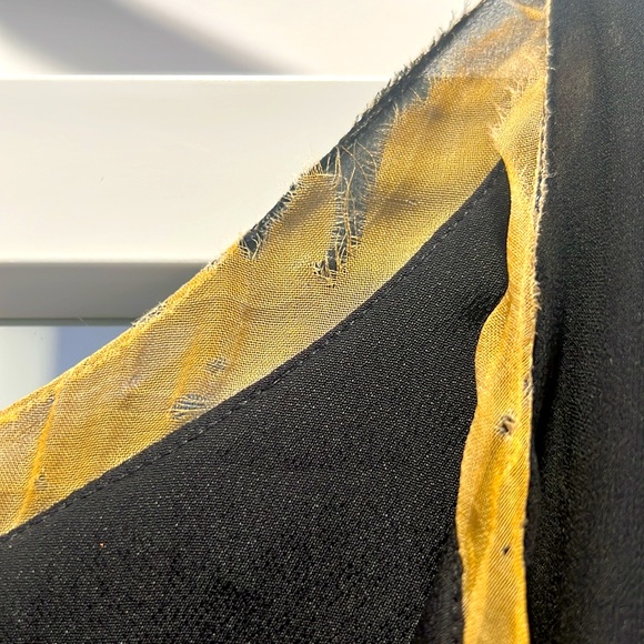 Vintage Miss Bonwit sheer black dress with feather bottom. Size 0 - Picture 7 of 8